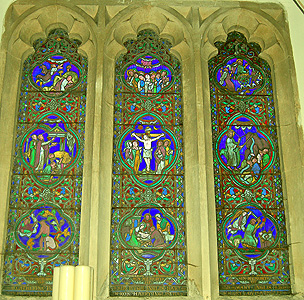 The north transept window August 2007